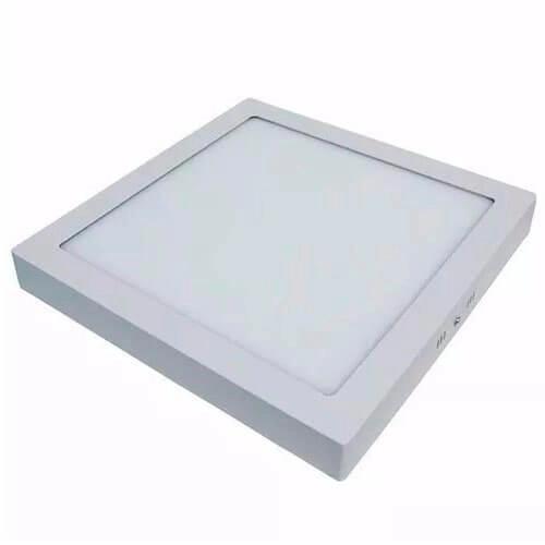 Luminária Led Sobrepor Quadrada 22x22cm 24W Bivolt 8000k