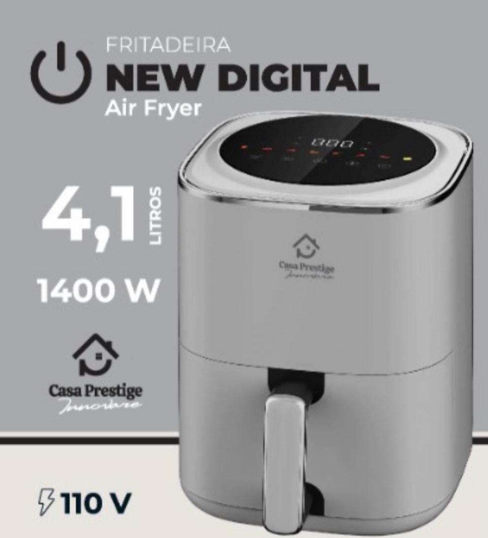 Fritadeira Air Fryer New Digital 1400W 4,1 Litros 110v